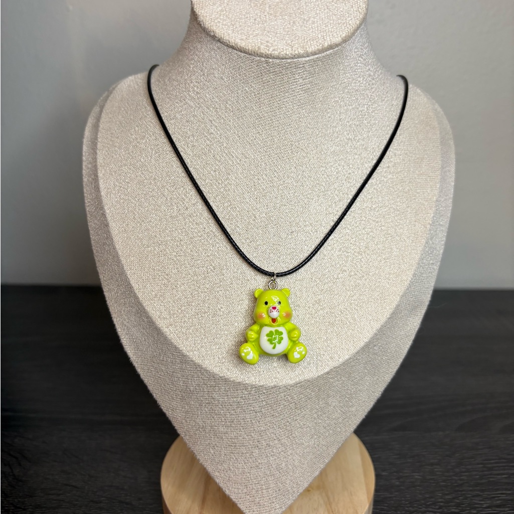 Handmade Good Luck Care Bear Necklace